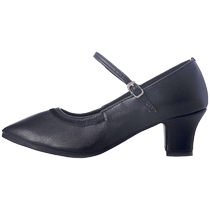 Womens modern dance shoes dance shoes womens adult square dance shoes soft sole leather low medium and high heels social Latin dance shoes