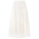 Gentle mid-length mesh skirt