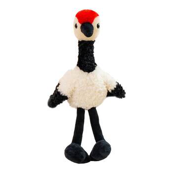 Hailiwei bird doll plush toy simulation bird red-crowned crane doll children companion doll ຂອງຂວັນວັນເກີດສໍາລັບແມ່ຍິງ