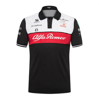 F1 racing suit 2022 new Alfa Romeo team Zhou Guanyu same style men's short-sleeved Polo shirt customization