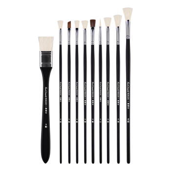 Black knight water chalk set acrylic paint brushes oil paint brushes