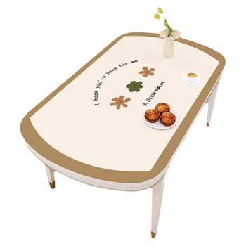 Waterproof and oil-proof no-washing ins wind curved dining table mat Waterproof and oil-proof no-washing ins wind curved dining table mat