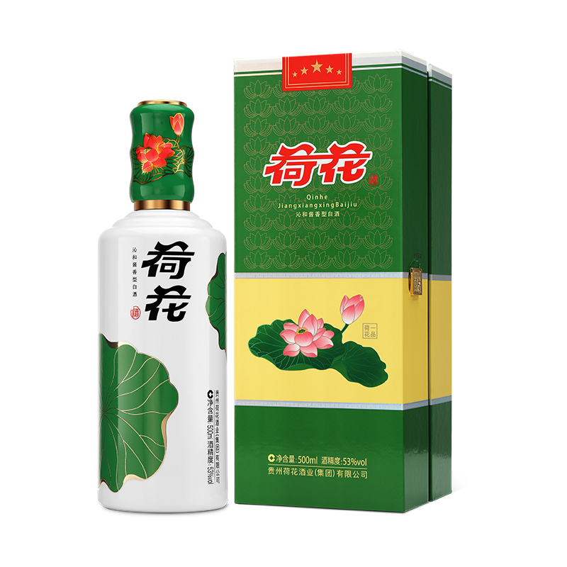 【完全梱包未開封品‼️】中国酒 荷花 白酒 53度 500ml 完全梱包未開封品‼️】中国酒 荷花 白酒 53度 500ml