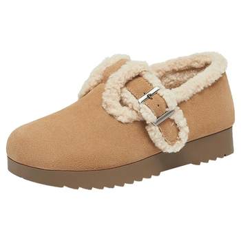 Tianmeiyi thick-soled plus velvet warm fur shoes birkenstock shoes women's snow boots short boots winter new model bk221dm4