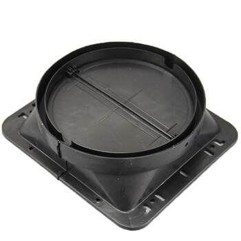 Range hood exhaust pipe air outlet base check valve