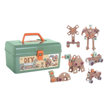 Tool box childrens toy boy puzzle 3 to 6 screws electric disassembly repair assembly repair assembly building blocks