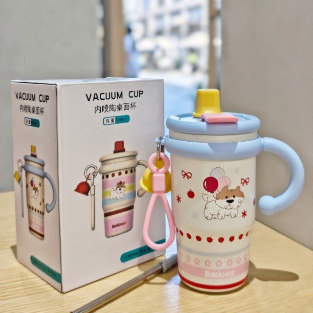 แก้วกาแฟสำหรับผู้หญิง ใช้ส่วนตัว ดูหรูหราเบาๆ ให้ความรู้สึกไฮเอนด์ แก้วน้ำ ทำจากสแตนเลส 316 แก้วกาแฟพกพา
