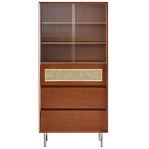 Quanyou Home Furnishings antique-style sideboard multi-partition storage cabinet living room wall-mounted large-capacity drawer cabinet 129027