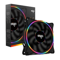 Rinbos ice Thronong Rainbow V1 Case Fan 12cm Fine Aerture Lim Light Desktop Host