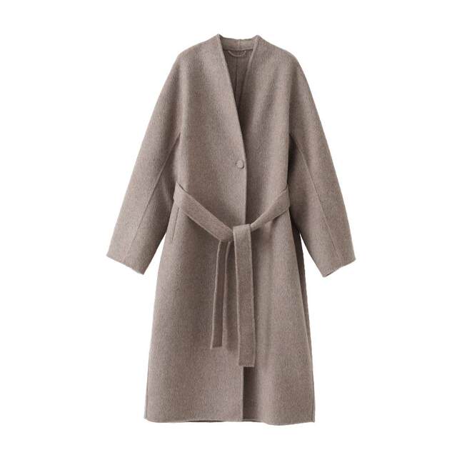 Artistic outfit coat + scarf shawl two-piece set