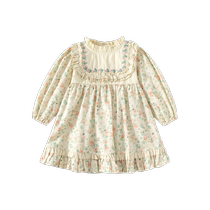 Girls Dresses Autumn Clothes 2024 New Fashionable Baby Girl One-Year-Old Dresses Childrens Spring and Autumn Childrens Princess Dresses