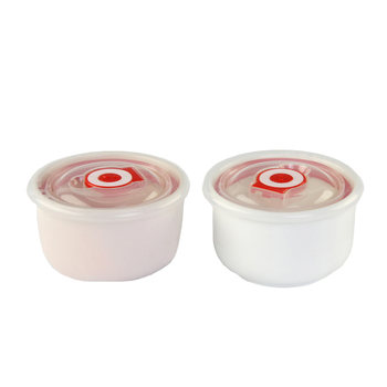 Three-piece container canteen ceramic fresh-keeping bowl