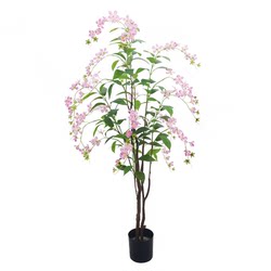 High-End Artificial Green Plant Hanging Jasmine Flower for Guesthouses, Hotels, Shop Windows, Home Floor-Standing Potted Plant Decoration
