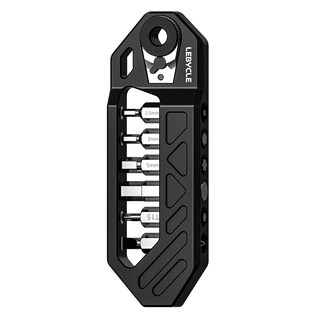 乐百客超便携式棘轮扳手六角螺丝刀自行车口袋工具多功能CNC磁吸