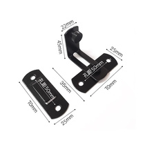 No-punch door lock sliding door latch sliding door lock barn door lock hasp lock stainless steel door lock