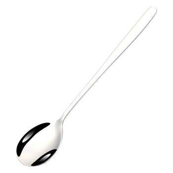 Thickened stainless steel spoon korean long handle household spoon