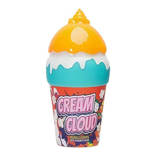 Baby's non-spillable ice cream bubble bottle can be turned upside down to prevent spillage