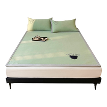 Ice silk mat summer 2024 new summer mat ice bean machine washable air-conditioned mat student dormitory single mat