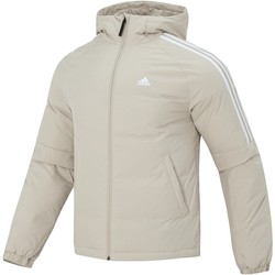 adidas Adidas men's down jacket men's spring and autumn new khaki hooded jacket IT8728