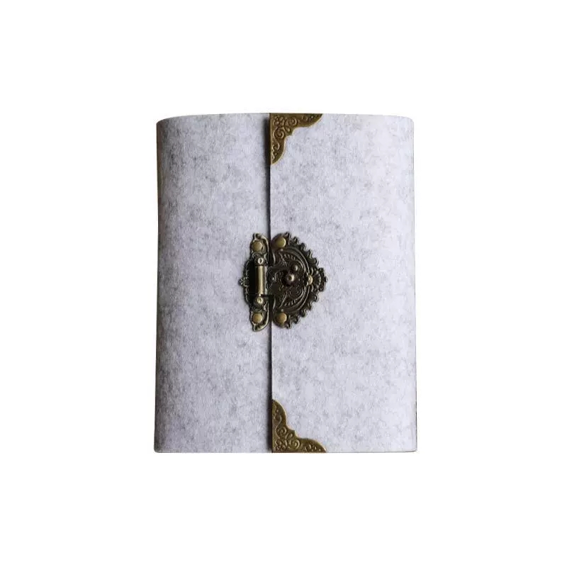 Retro lockable detachable kraft paper gift code book