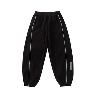 男童裤子秋冬款2025新款大童休闲裤加绒冬装儿童运动裤宽松男孩潮