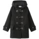 Huaqianzhujk hooded horn button coat