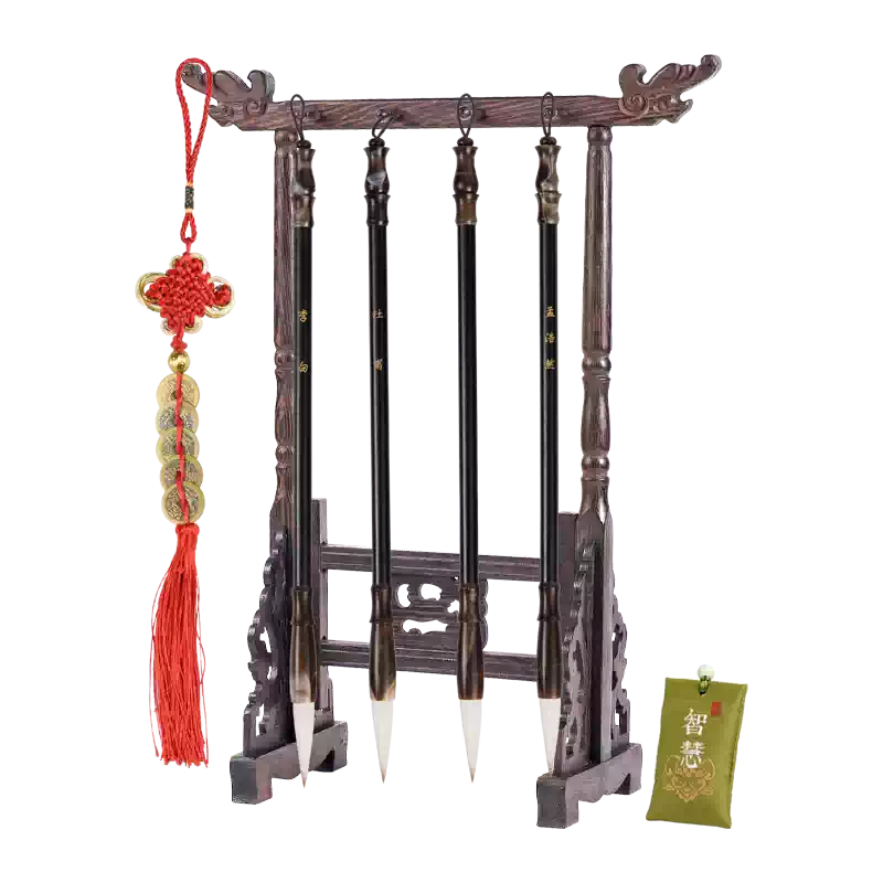 文房四宝　李朝　白磁水滴角形　白磁山形筆架 文房四宝 李朝 白磁水滴角形 白磁山形筆架