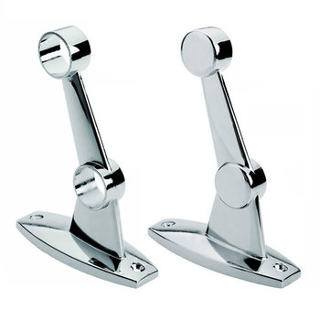 Special Offer with : Shunhe Double-Drilled Chrome-Plated Zinc Alloy Double-Layer or More Double-Tube Pipe Bracket Flange Towel Bar