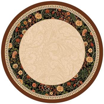 Fanju attitude green round table mat american retro high-end Fanju attitude green round table mat american retro high-end