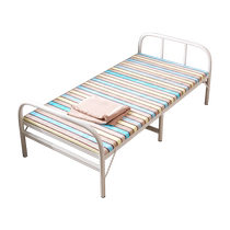 Folding Bed Single Home Simple Bed Office Afternoon Nap Theorator Dorm Room Lunch Break Small Bed Rental House Adult Iron Bed