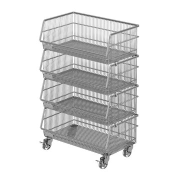 Ringmap kitchen floor-standing movable storage rack