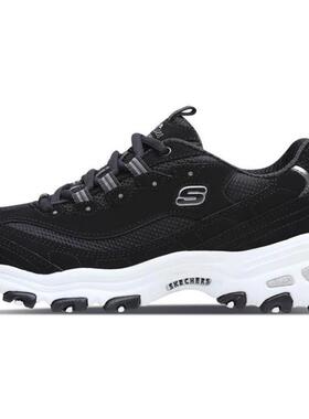 Skechers/斯凯奇 D'LITES 1.0 低帮休闲鞋女款黑白11930-BLK