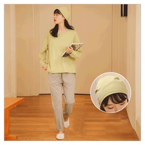 Miduli confinement clothes spring and autumn pure cotton postpartum maternity breastfeeding maternity pajamas cotton pajamas maternity home clothes autumn clothing