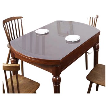 Foldable pvc oval dining table anti-scalding and waterproof Foldable pvc oval dining table anti-scalding and waterproof