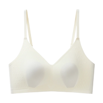 Summer cool underwear for women thin large breasts small traceless accessory breasts ultra-thin breathable ice silk rabbit ear cup bra