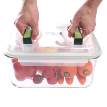 (Self-operated) Glasslock glass sealed crisper large capacity pickle jar refrigerator storage box microwave oven