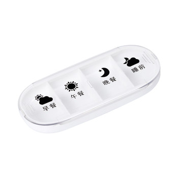 Portable medicine box before and after meals