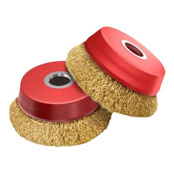 Wire brush polishing jaws for tight and tight strands