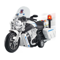 Baby Cop Motorcycle Kids Toy Car Music Story Inertia Cop Car Boy 1-3 birthday present