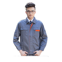 Workwear long-sleeved reflective work clothes suit for men and women auto repair wear-resistant workers factory workshop tops customized labor protection clothing