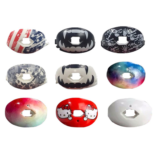 Rugby pacifier braces sports mouth guard lip bite gum