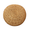 Handmade straw bay window Zen meditation style round meditation cushion