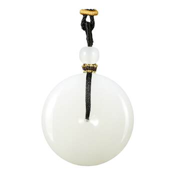 Hetian jade peace buckle pendant for men and women