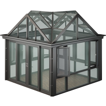 Special-shaped roof sunroom customization villa sunroom glass room high-end aluminum alloy sunroom customization