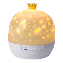Music music box childrens birthday gift little girls crystal ball dreamy rotating starry sky projection lamp for old men