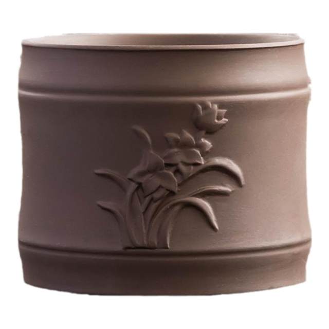 Purple Clay Flower Pot Household Succulent Flower Pot Wen Bamboo Basin Clearing