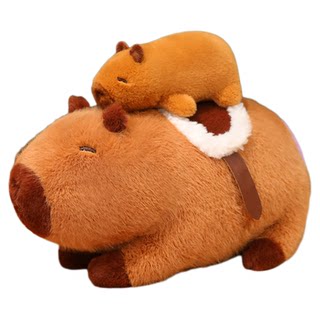 Genuine capybara wooden fish capybara doll