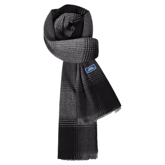 Pull back scarf 2025 new men's high-end autumn and winter