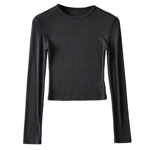 Liviahome hot girl tight base shirt top