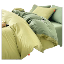 MUJI pure cotton quilt cover single piece pure cotton washed cotton quilt cover single quilt 1 5m quilt 150x200cm